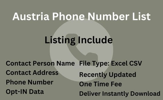 Austria phone number list