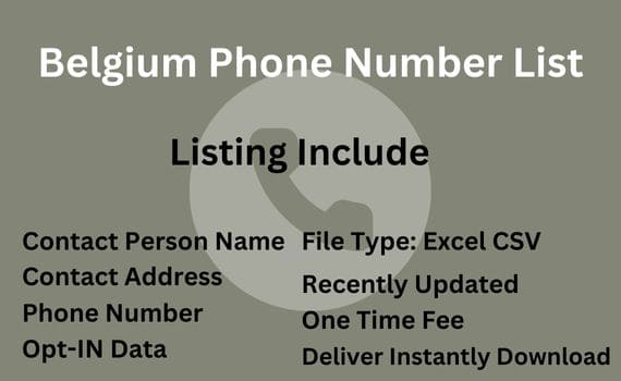 Belgium phone number list