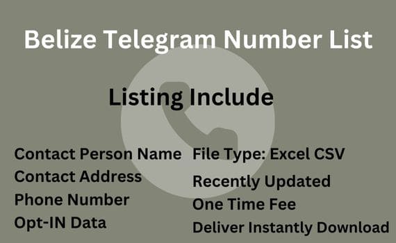 Belize telegram number list