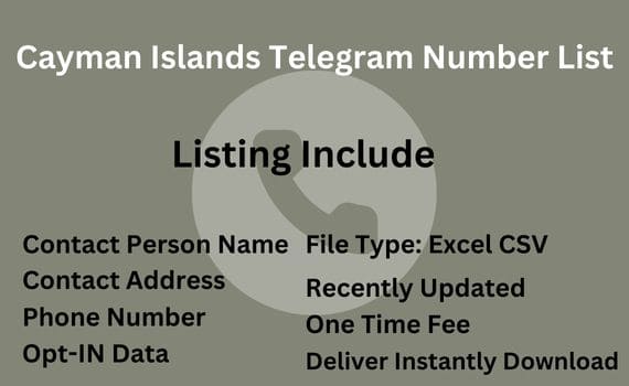 Cayman Islands telegram number list