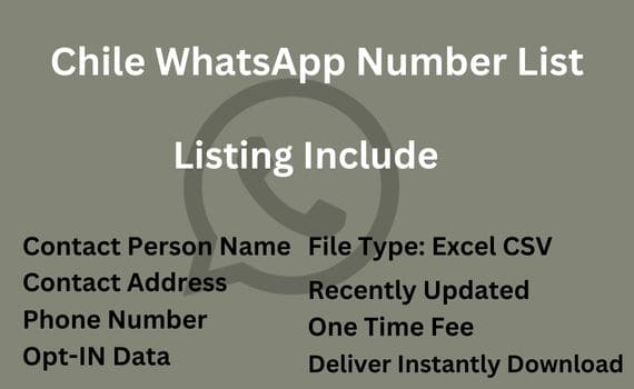 Chile whatsapp number list