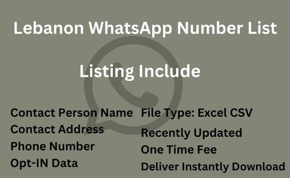 Lebanon whatsapp number list