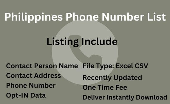 Philippines phone number list