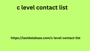 c level contact list