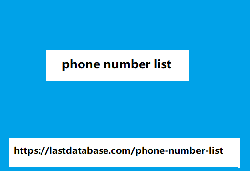 phone number list