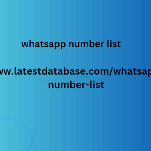 whatsapp number list