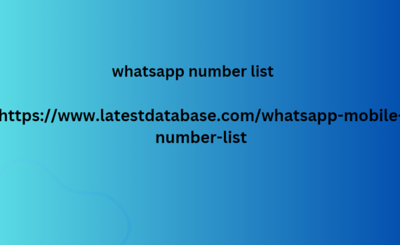 whatsapp number list